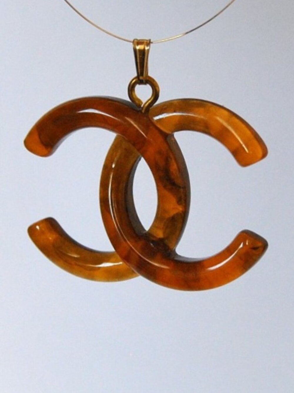 Salvage Lucite Chanel Accessory DIY Pendant Jewelry
